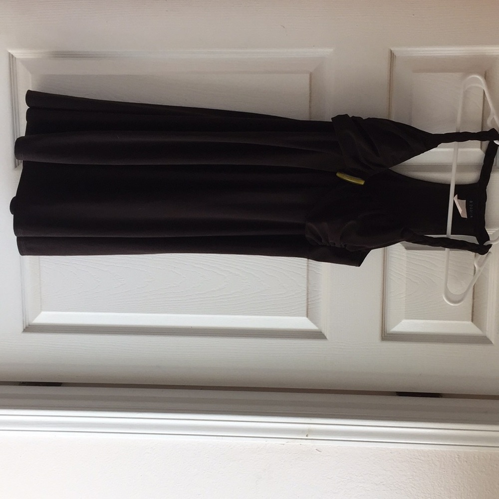 Short brown racer back dress